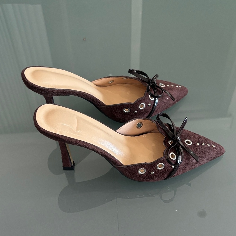 Brown Kitten Heels